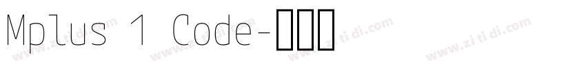 Mplus 1 Code字体转换